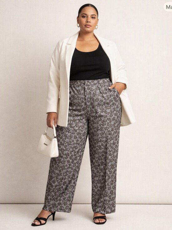 Sigrid Olsen Pants - Sigrid Olsen Silk Jacquard Crop Pants Size 22 W